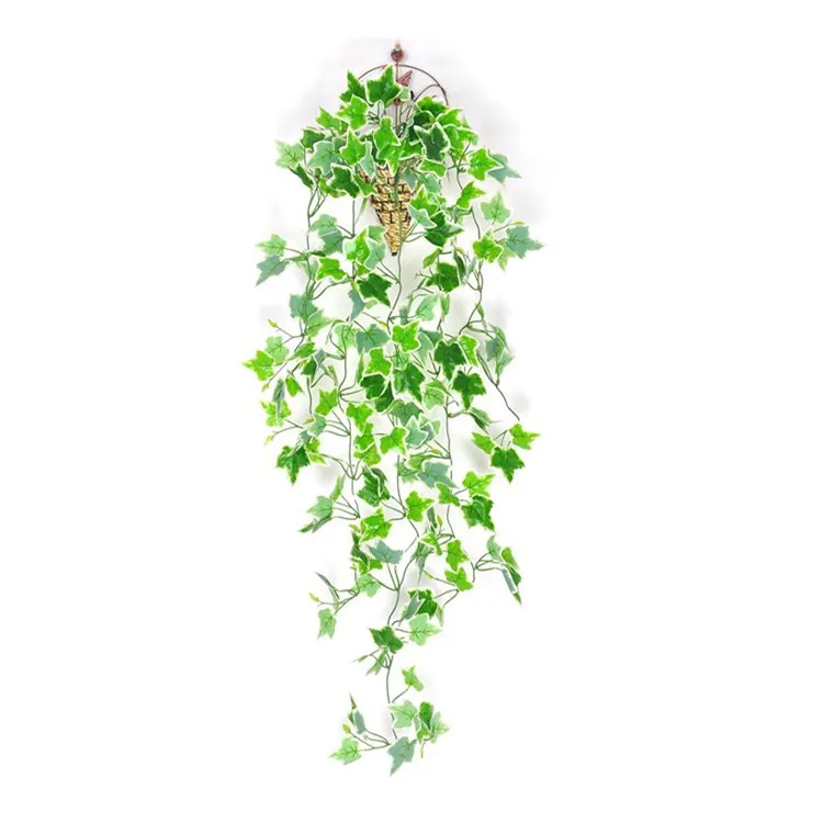 

Artificial Green Plants Hanging Ivy Leaves Radish Seaweed Grape Fake Flowers Vine Home Garden Wall Party Decoration TLSM