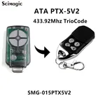 ATA PTX5 TrioCodeTricode GDO Gateпульт дистанционного управления для дверей гаража ATA PTX5, передатчик дистанционного управления 433,92 МГц