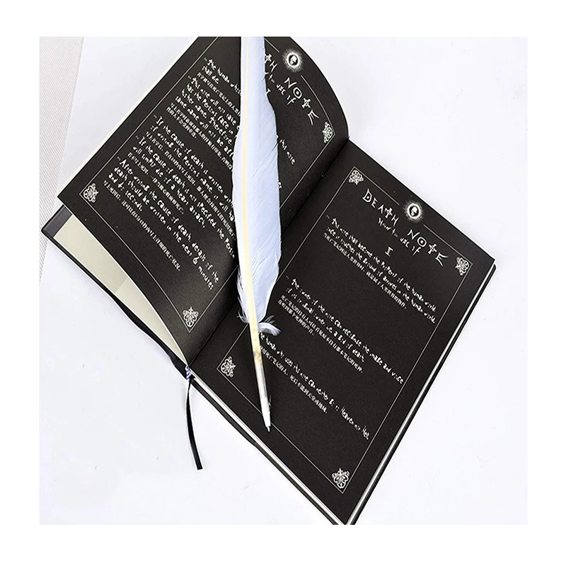 

Anime Death Note Cosplay Notebook Collectable Feather Pen Animation Figure Theme Art Book Writing Journal Gifts