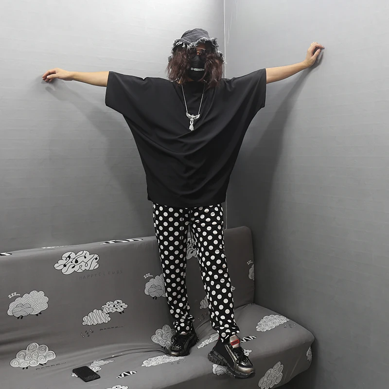 Новинка весна-осень стильные Узкие повседневные брюки Темные волнистые модные