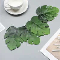 8pcs eva leaves oil water resistant non slip kitchen placemat coaster insulation pad dish coffee cup table mat home decor 51051