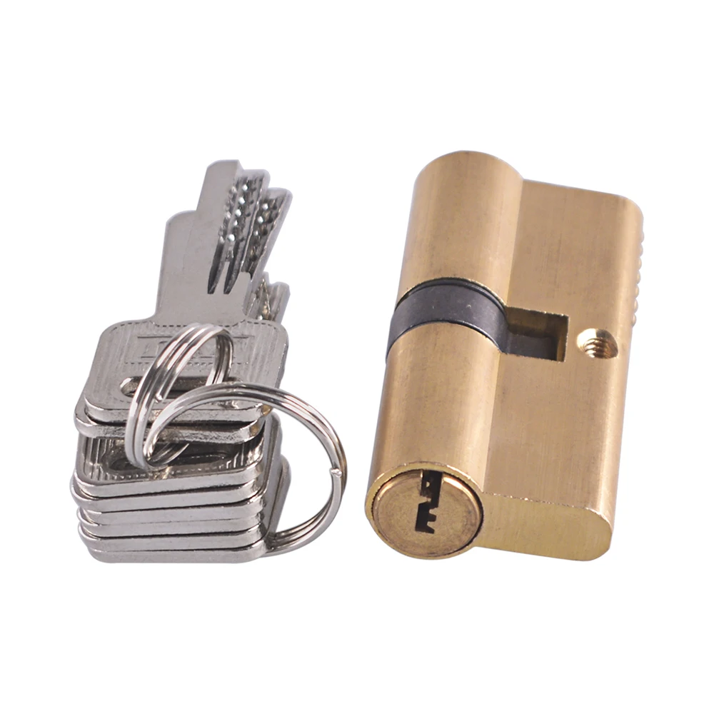 Cylinder AB Key Anti-Theft Lock 65 70 80 90 115mm Biased Entrance Brass Door Lengthened Core Extended Keys  Обустройство