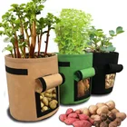 3 размера мешки для выращивания растений домашний садовый горшок для картошки теплицы мешки для выращивания овощей увлажняющий jardin вертикальный садовый мешок для рассады