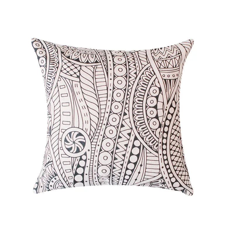 

Geometric abstraction, cotton and linen hug pillowcase, pillow, bedside back cushion, home sofa cushion, office lumbar cushion