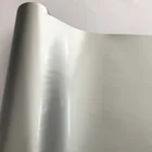 Глянцевая Серебристая виниловая пленка для автомобиля, самоклеящаяся наклейка с выпуском воздуха