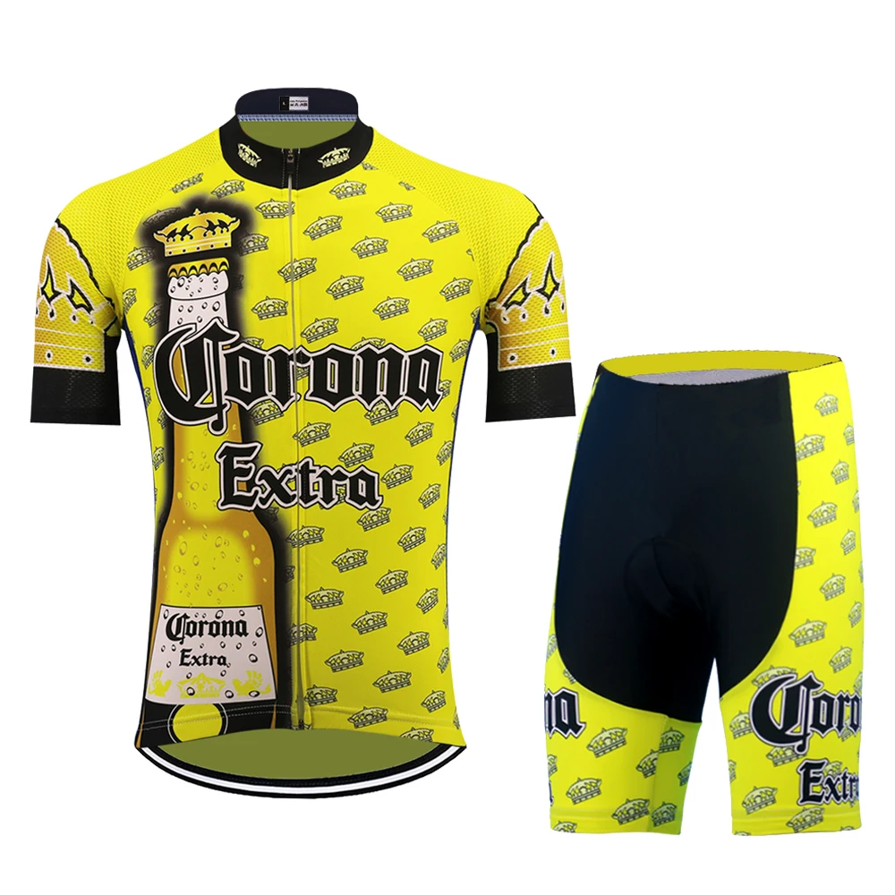 Классический желтый трикотажный комплект Ropa мужской костюм для велоспорта Mtb