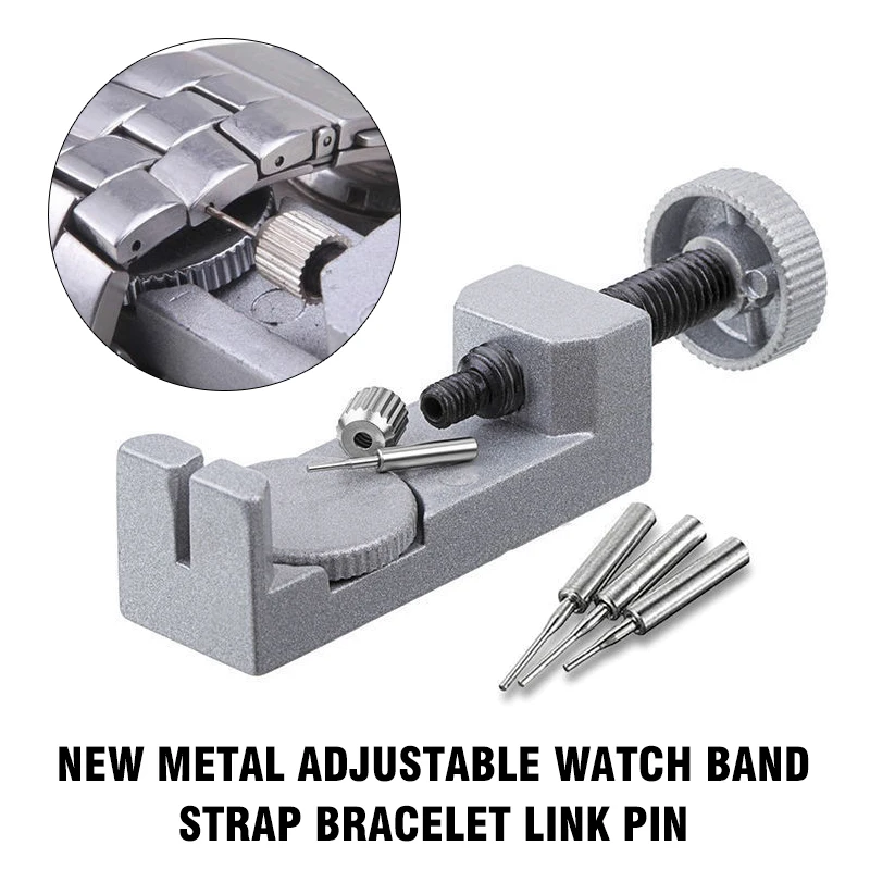 

DIY Adjustable Watch Band Strap Bracelet Link Pin Remover Repair Tool Kit Combination Hand Tool Stainless Steel Kits Precision