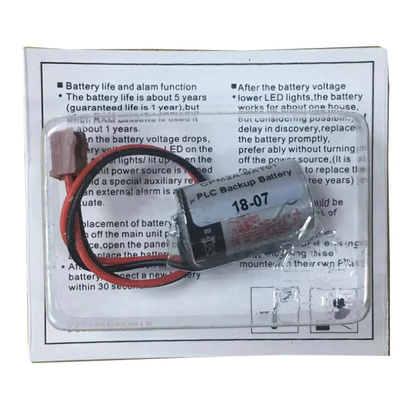 Оригинальный Новый CPM2A BAT01 3 6 V 1000 мА/ч CJ1 CQM1H NS7 PLC промышленная литиевая Батарея с