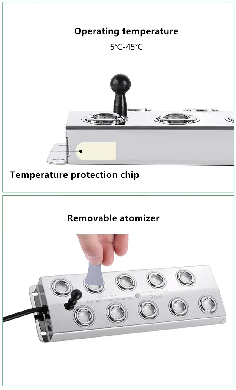 220V Power Supply Connected With 2pcs DC 48V 10 Head Humidifiers Mist Fogger Ultrasonic Fog Generator EU/AU/UK/US Plug | Бытовая