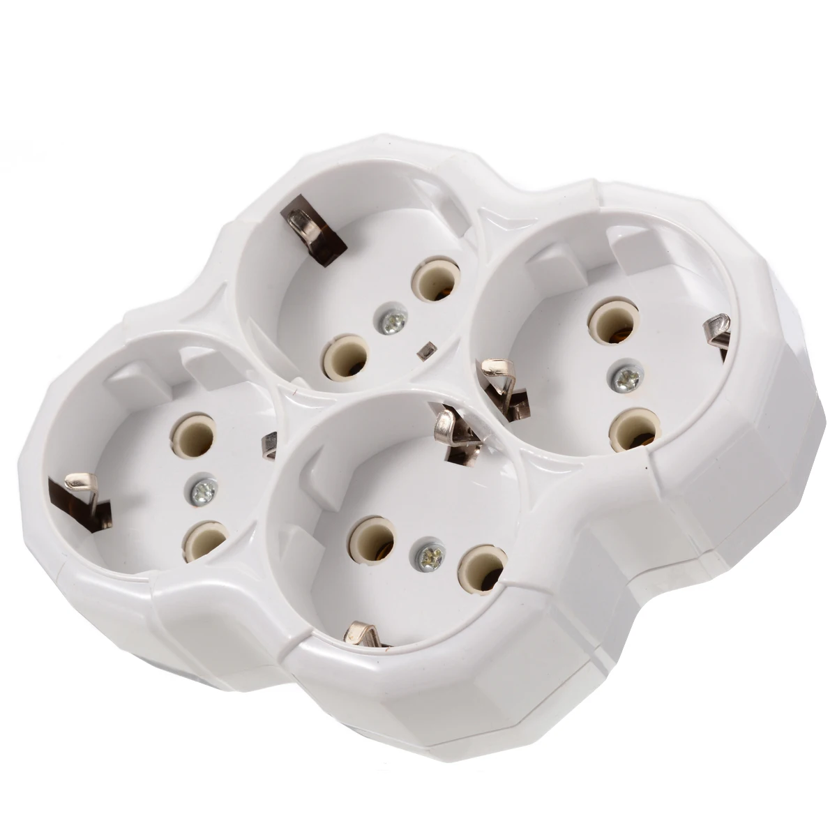 Белый ЕС Европейский тип конверсионный штекер 1 4 способ немецкий стандартный