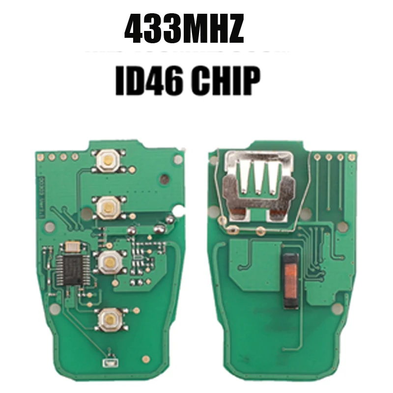 433mhz Jingyuqin 3 кнопки дистанционного ключа автомобиля в виде ракушки 315 МГц/433 МГц/868 МГц для Audi A4L Q5 дистанционного Системы смарт-ключ - Количество кнопок: 433mhz
