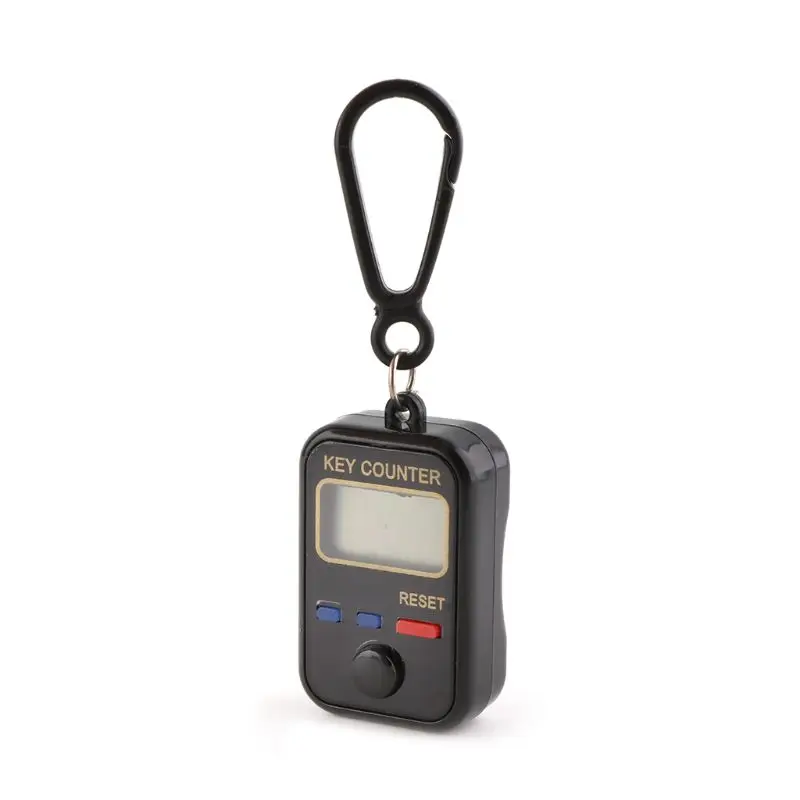 

LCD Digit Electronic Tally Counter 0-99999 Keychain Finger Counter For Sewing Knitting Weave Tool 19QB