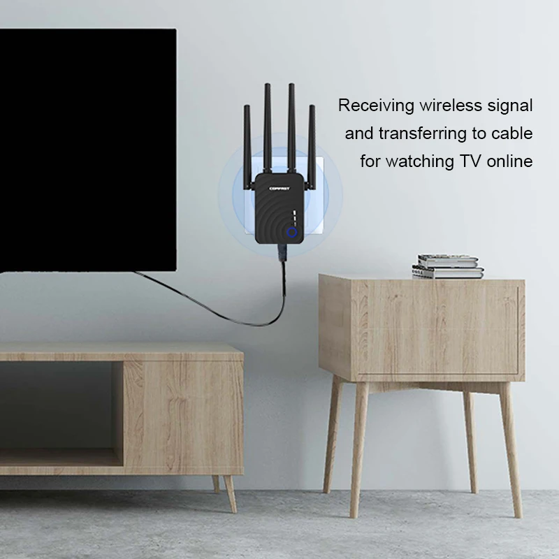 1200 Мбит/с беспроводной Wifi удлинитель ретранслятор/маршрутизатор