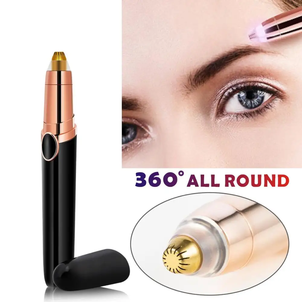 Электрический Уход за кожей лица бровей удаления волос лазерный эпилятор Набор