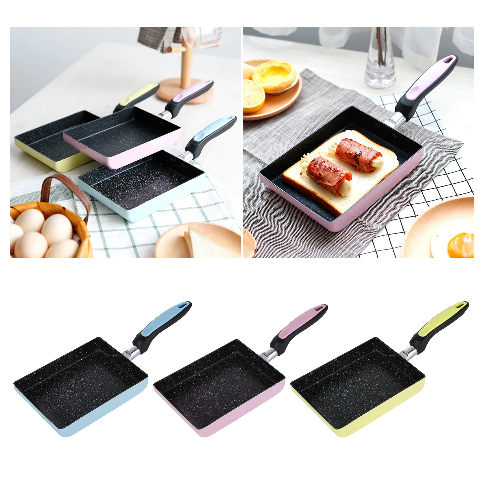 

1PC Non Stick Pans Frying Pan Household Bakelite Handle Pancake Cooking Pan For Home Kitchen Use