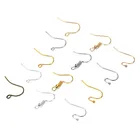 Застежки для сережек, металлические застежки для сережек, золотистыеСеребристые застежки для сережек, принадлежности для поделок, 100 шт.лот