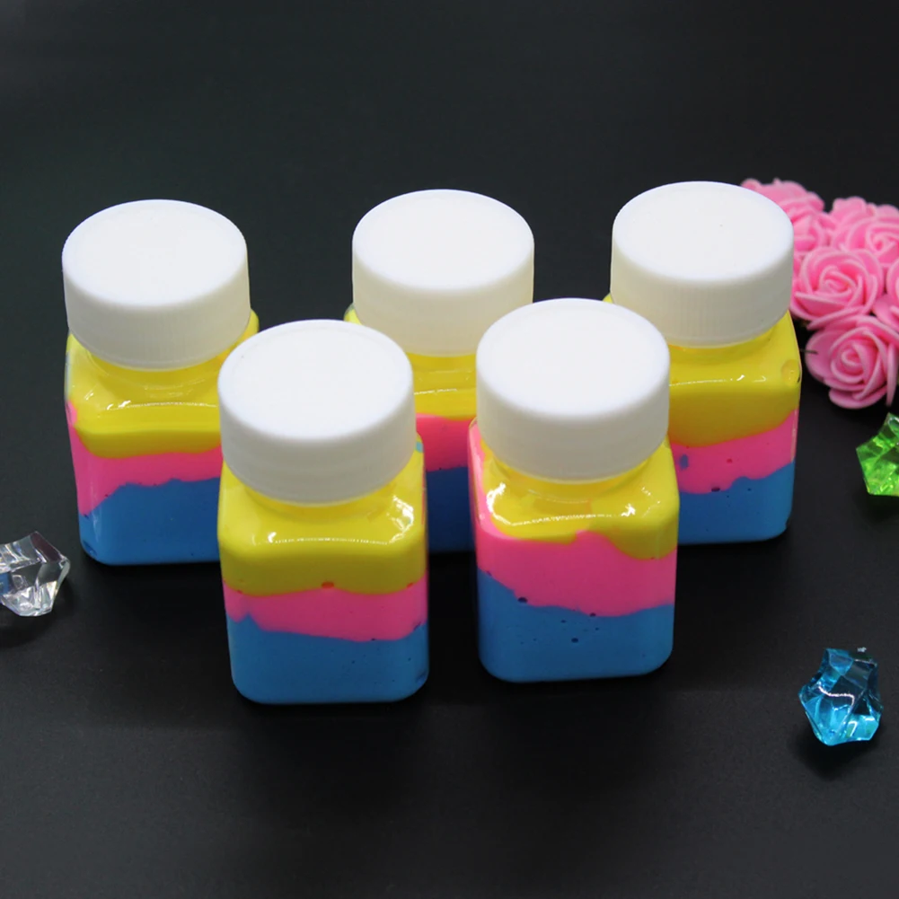 

Children DIY Lovely Colorful Antistress Safe Dynamic Fluffy Slime Stress Relief Magic Multi Color Slime Sludge Cotton Mud Toy