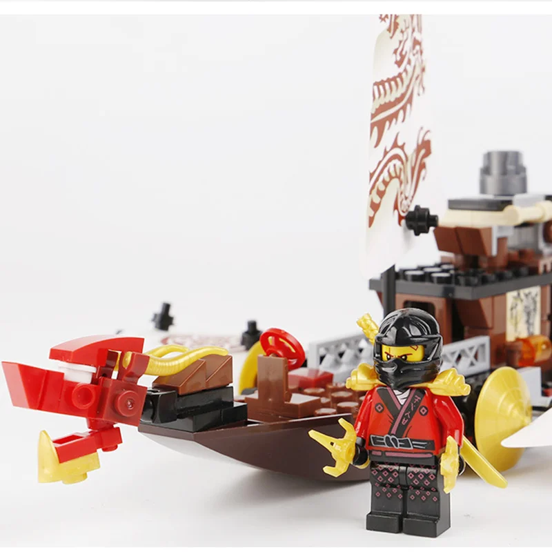 207 шт DIY ниндзя друзья Дракон лодка наборы строительные блоки Совместимые legoinglys