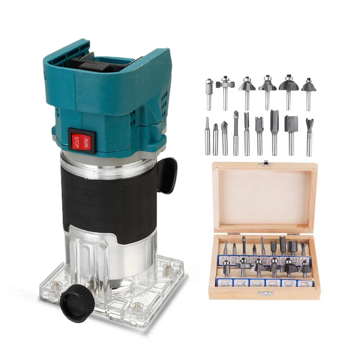 

18V Cordless Electric Trimmer Wood hand trimmer Engraving Slotting Trimming Carving Machine Router Wood for Makita 18V battery