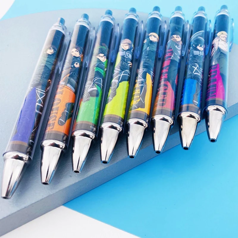 

Anime characters patterning around Attack On Titan Ballpoint pen students writing stationery