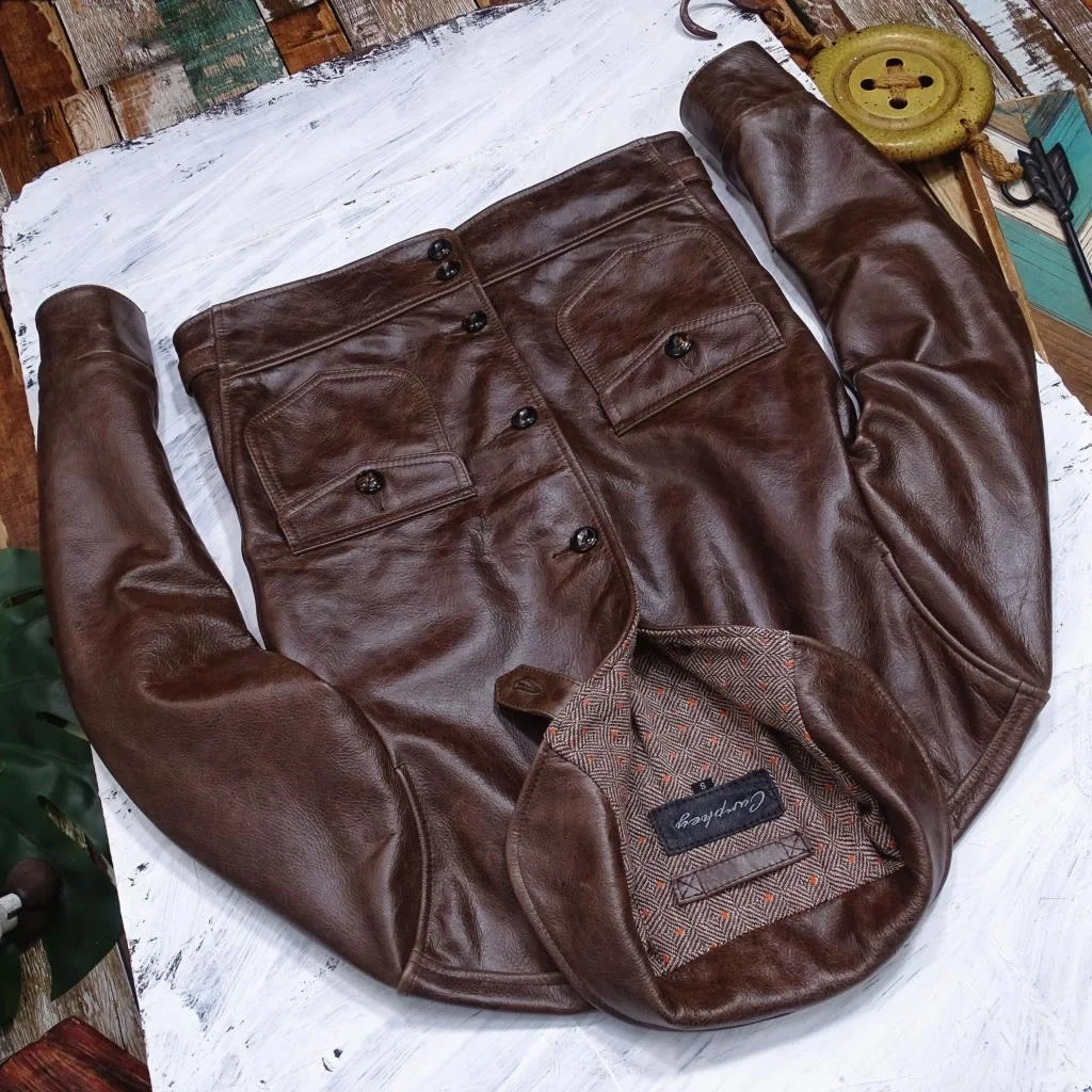 

Импортный воротник из воловьей кожи из Соединенных Штатов, воротник-шаль в американском ретро стиле