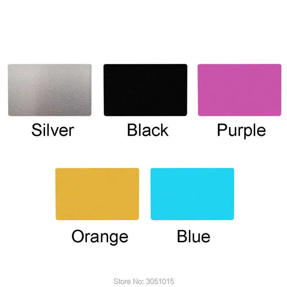 

Wholesale 100Pcs 0.2mm Ultra-thin Aluminum Business Card Dog ID Tag Name plate Laser Marking Engraving Business Card Blank Tags