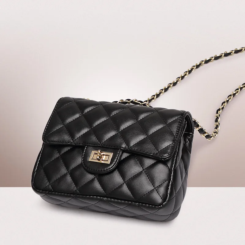 

Fashion Brand Crossbody Design Elegent Chain Small Flap New Ladies Bag Women Messenger Bags