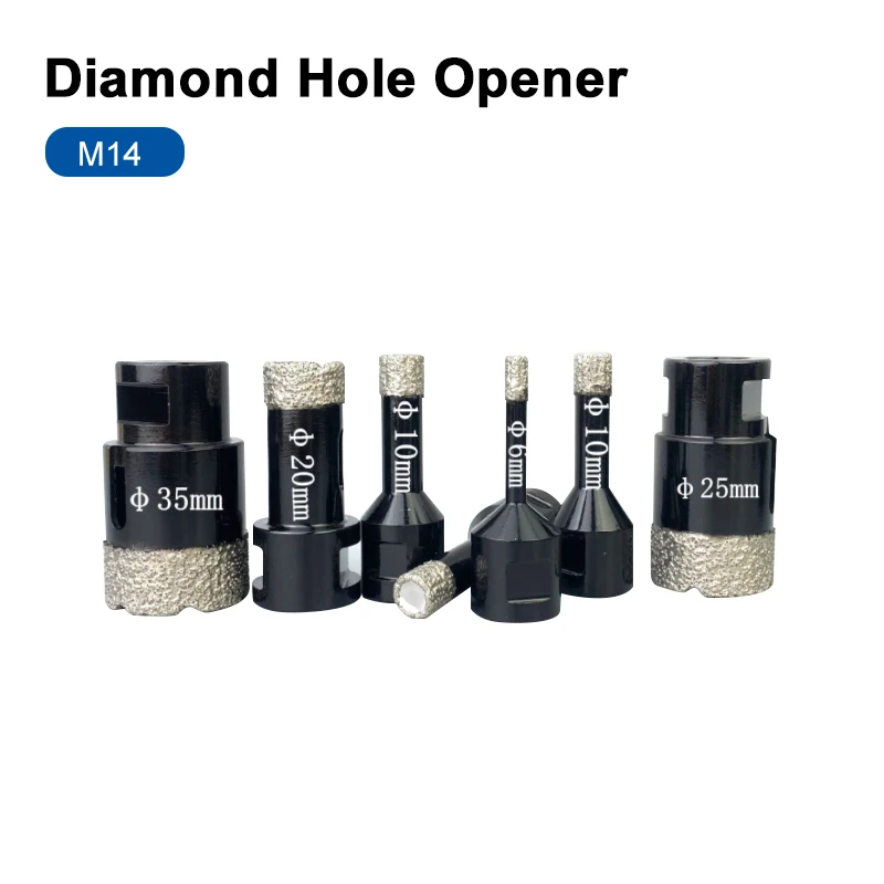 

M14 Vaccum Brazed Diamond Dry Drill Bits Hole Saw Cutter for Granite Marble Ceramic Tile Glass New