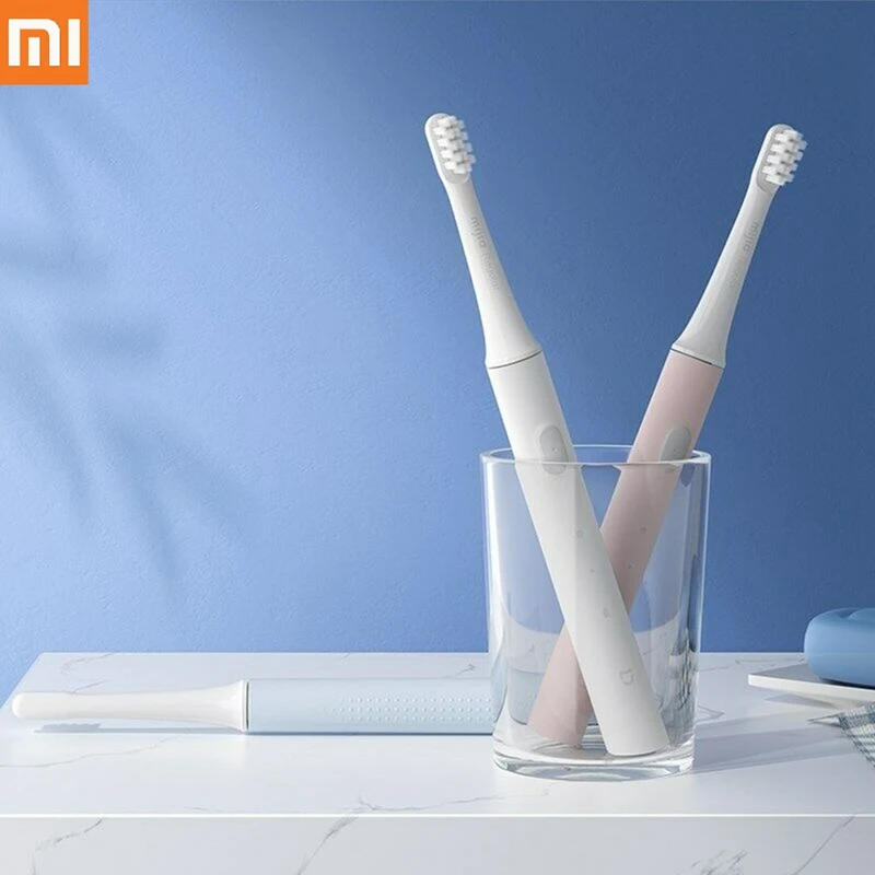 Xiaomi Mijia Sonic электрическая зубная щетка T100 Smart IPX7 Водонепроницаемая Бытовая