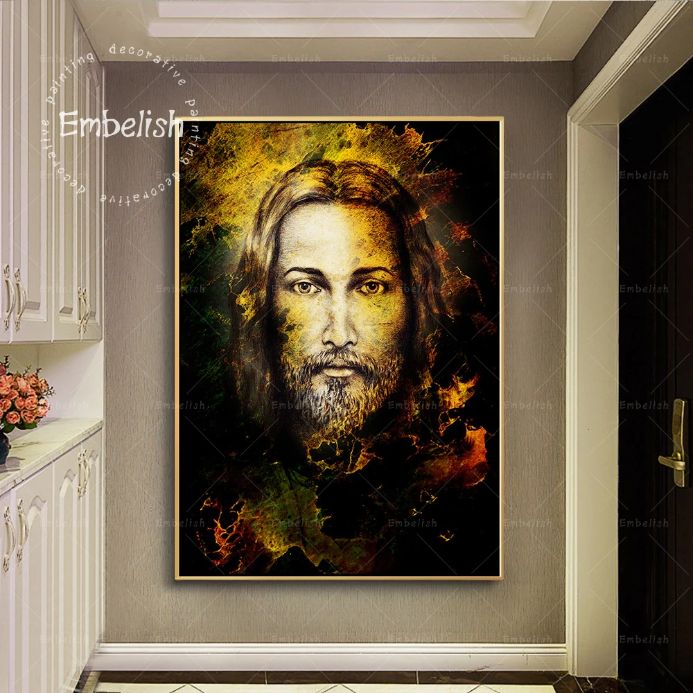 

Embelish vintage Jesus Christ Modern Home Decor Pictures For Living Room Wall Art Posters HD Print Canvas Bedroom Oil Paintings