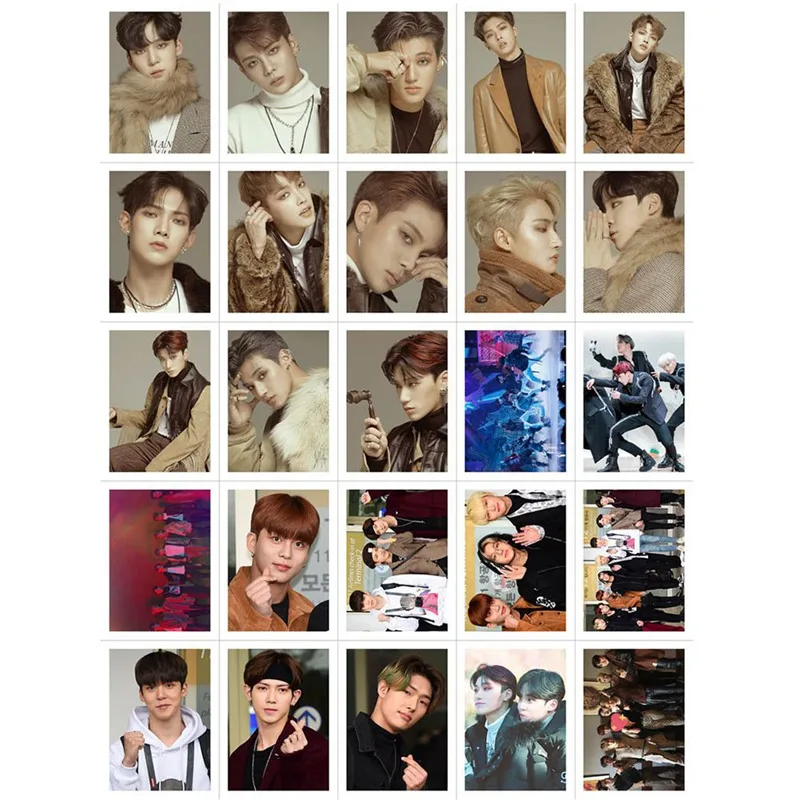 100 шт./кор. KPOP ATEEZ альбом коллекции HD фотокарточек самодельные Двусторонняя