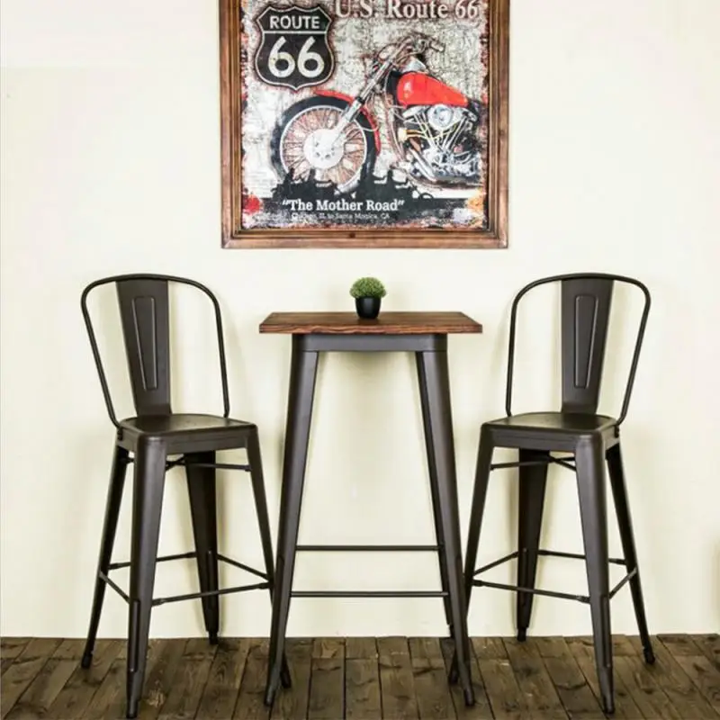 

1 компл. Комфортный высокий деревянный стол мягкий дизайнерский барный стол для дома простая кухня гостиная разделительный высокий стол HWC
