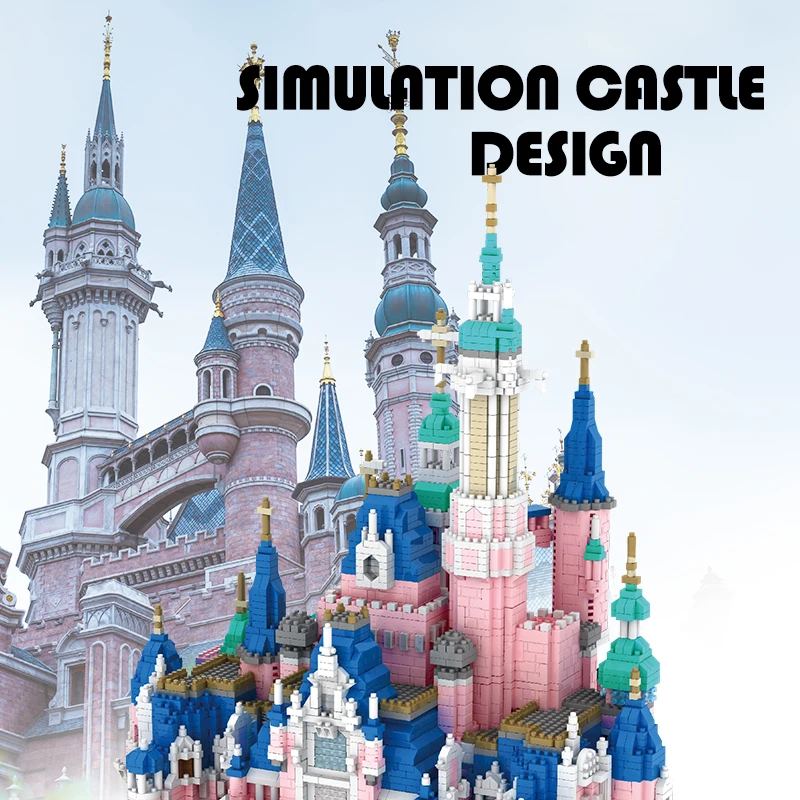 

6300PCS City Friends Princess Castle Mini Diamant Building Blocks Diy Architectuur Villa House Bricks Toys for Children Girls