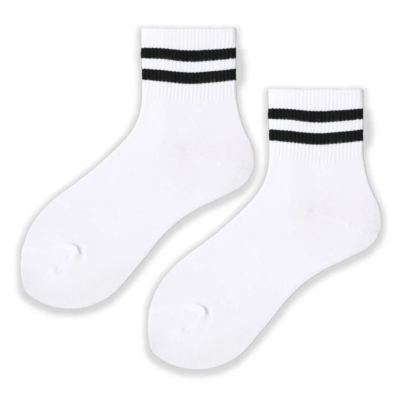 Носки Женские однотонные в горошек хлопок полоску с сердечками Повседневные