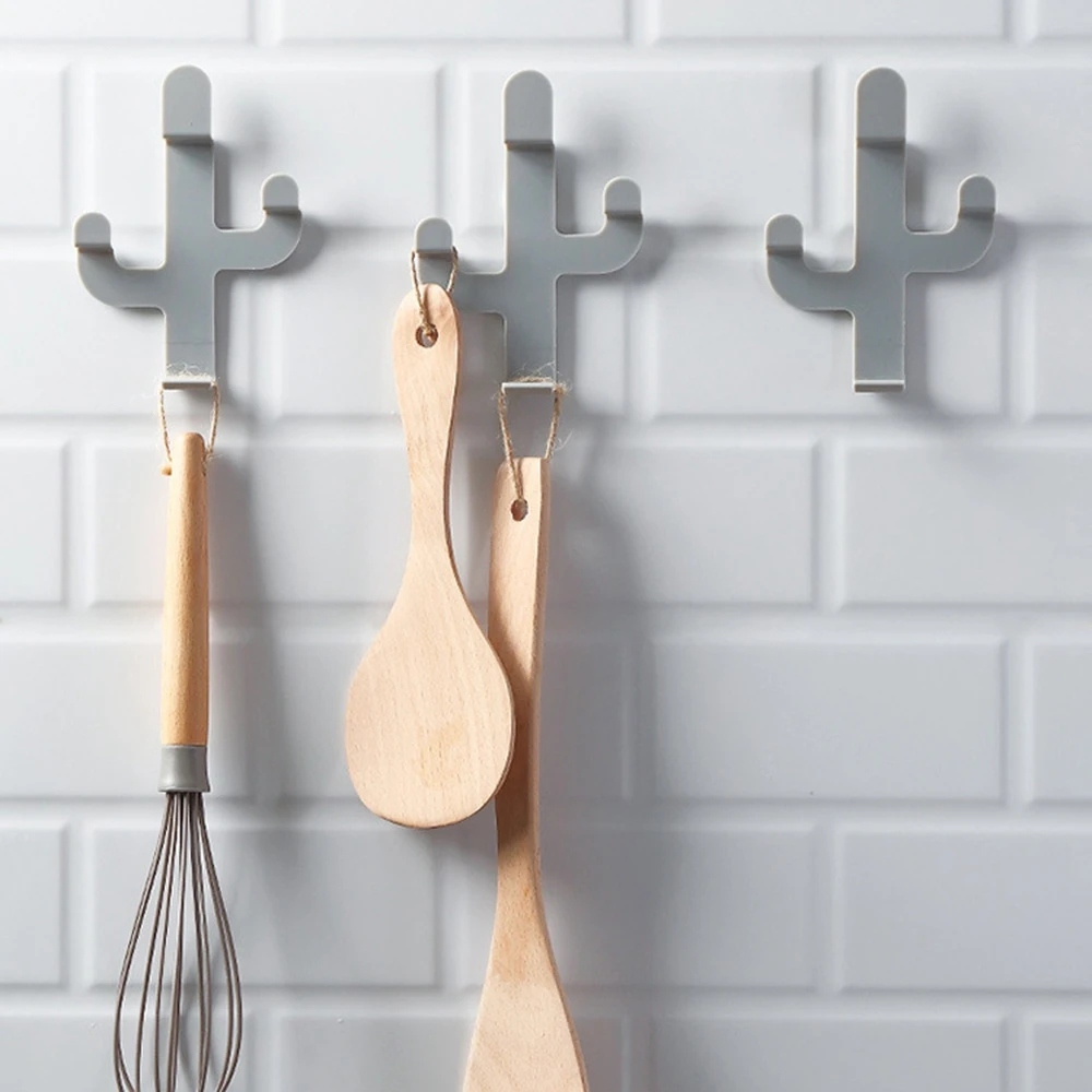 Крючки в форме кактуса самоклеящиеся стеллажи для одежды витрины держатель