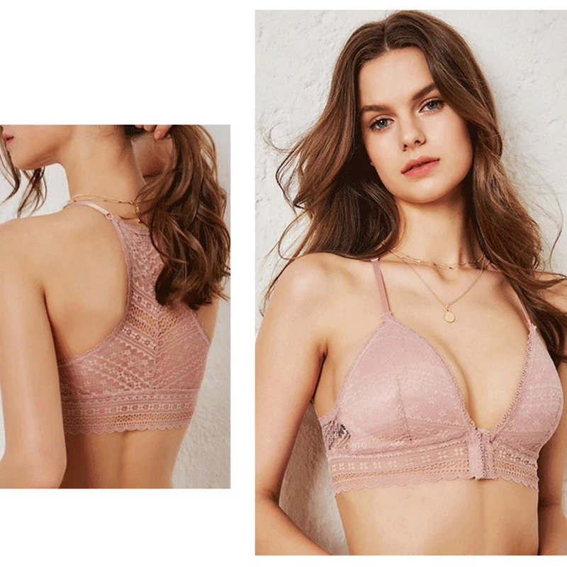 2020 Lingeries сексуальный кружевной бюстгальтер и трусики Комплект с передней