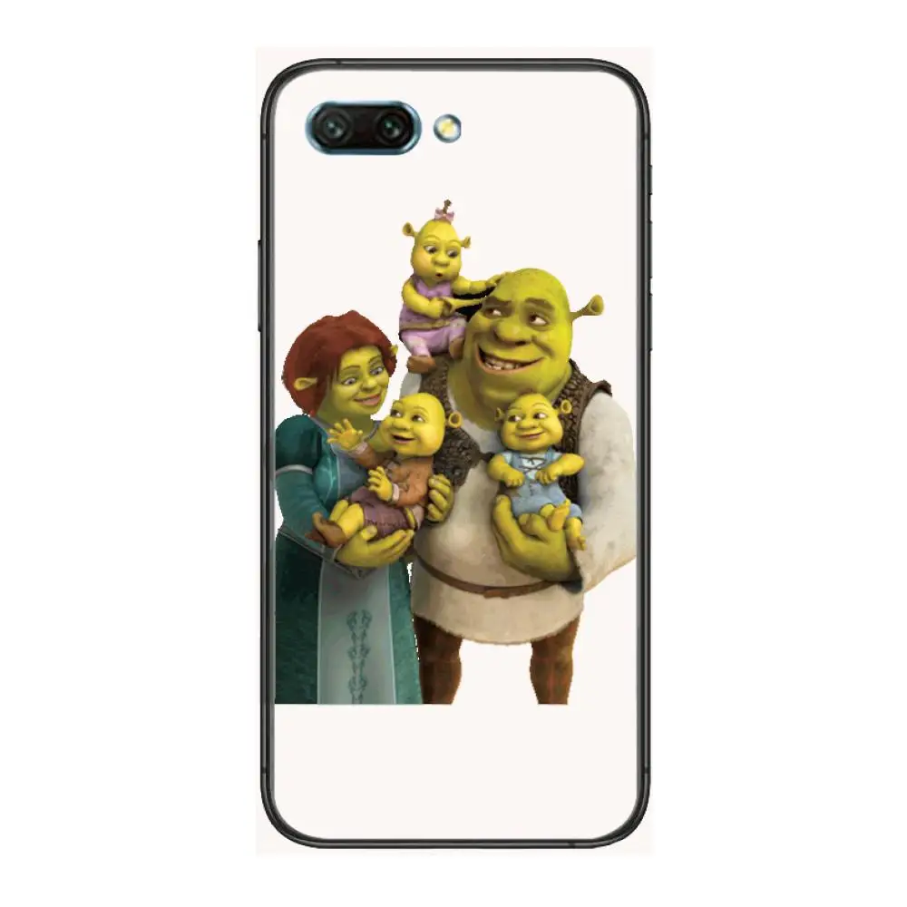 

Cartoon Green Of Shrek clear Phone Case For Huawei Honor 10 9 8 7 N Pro Lite A C RU Black Etui Coque Hoesjes comic fashion
