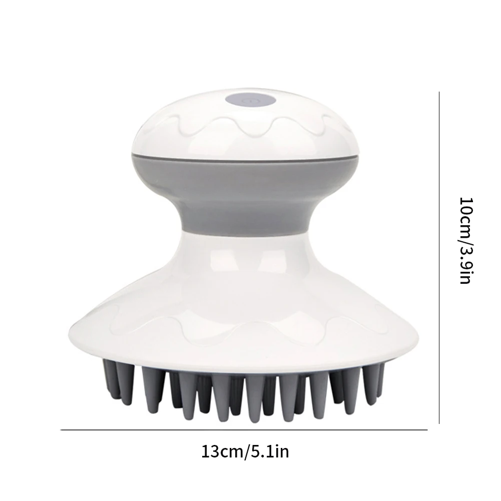 

Electric Head Scalp Massager Vibration Massage Handheld Brush Battery Operated Waterproof Anti-Stress Relaxation SPA Device