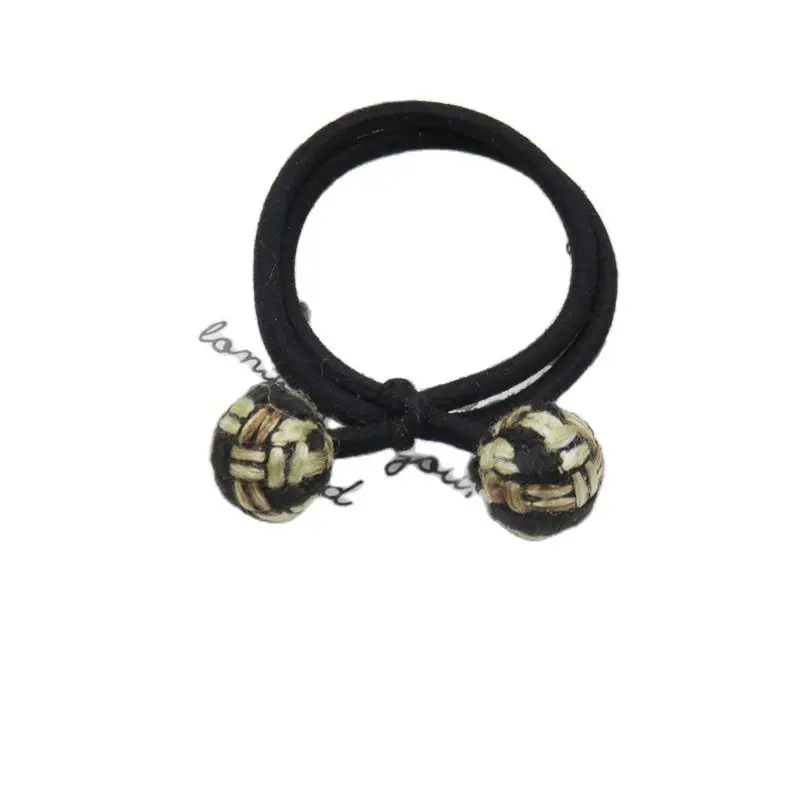 

10 шт./лот модные эластичные повязки для волос с узлом-шариком для девочек ручная работа повязка на голову с бантом Резинки для волос Детские ...