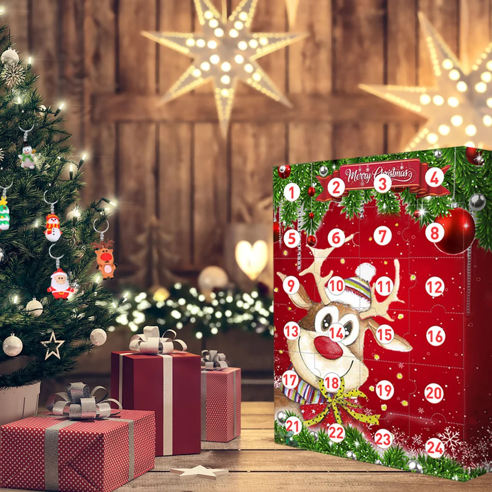 

Christmas Elk Advent Calendar 2020 The One With 24 Little Doors Resin Pendant Toy JR Deals