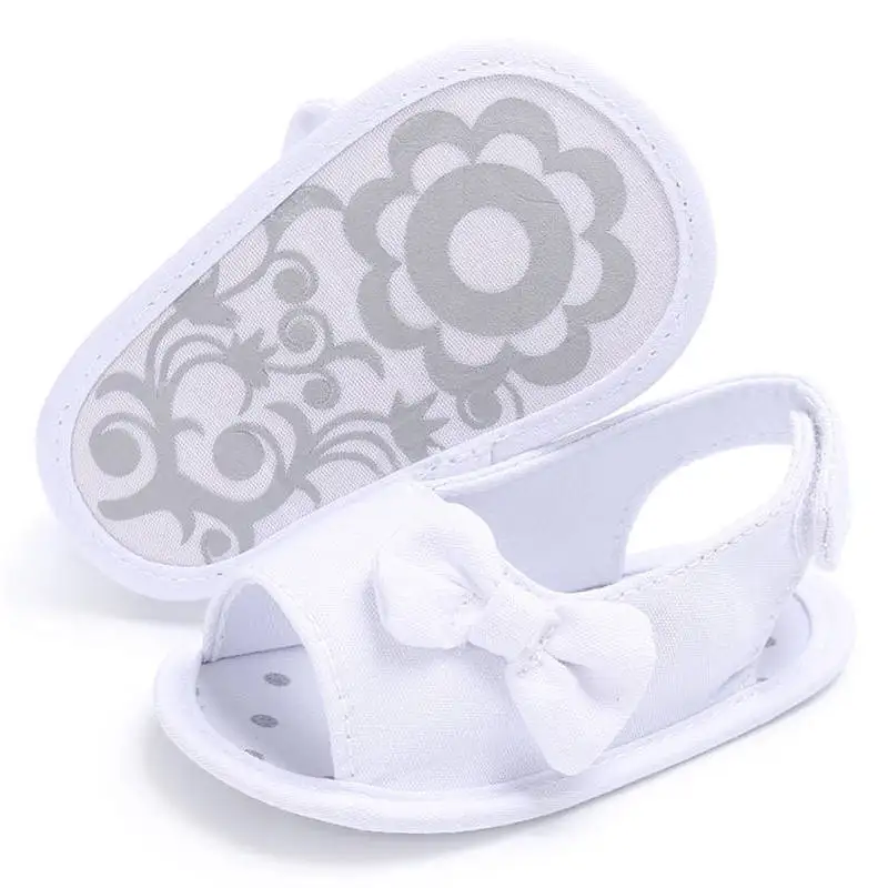Для маленьких девочек сандалии Сезон лето Милое детское платье с бантом из