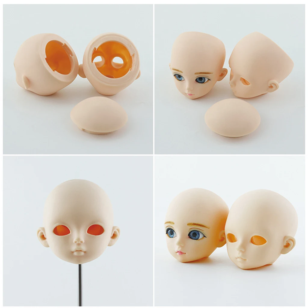 1/3 BJD форма для лица с 3D глазами запасные части тела куклы накладные ресницы