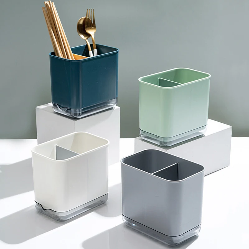 

Drain Device Stand for Cutlery Spoons Dishes Keeps Covered Utensils Sets Storage Box Kitchen Apliances Kitchen Drawer Organizer