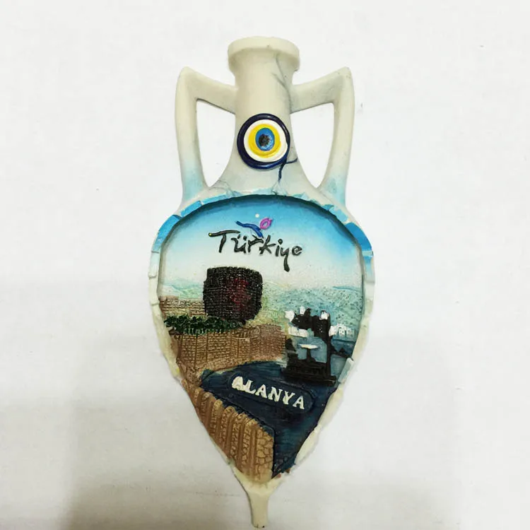 

QIQIPP Turkey tourism commemorative magnet refrigerator sticker Ania local characteristic decorative pot tourism