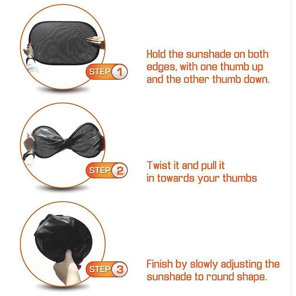 

Car Side Rear Window Screen Sunshade Windshield UV Protection Mesh Cover Visor