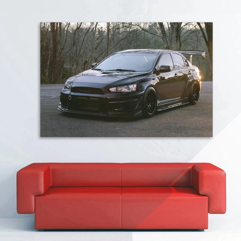 

Mitsubishi Lancer Evo X JDM Classic Car Race Car Posters Canvas Print Paintings Wall Decor Art Room Decorations