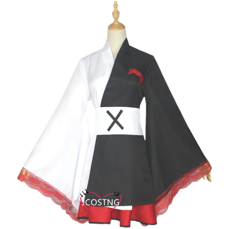 Monokuma Cosplay Costume Danganronpa Woman&amp#39s Wig Kuma Coat and Skirts Suit Halloween Girl Anime Costumes |