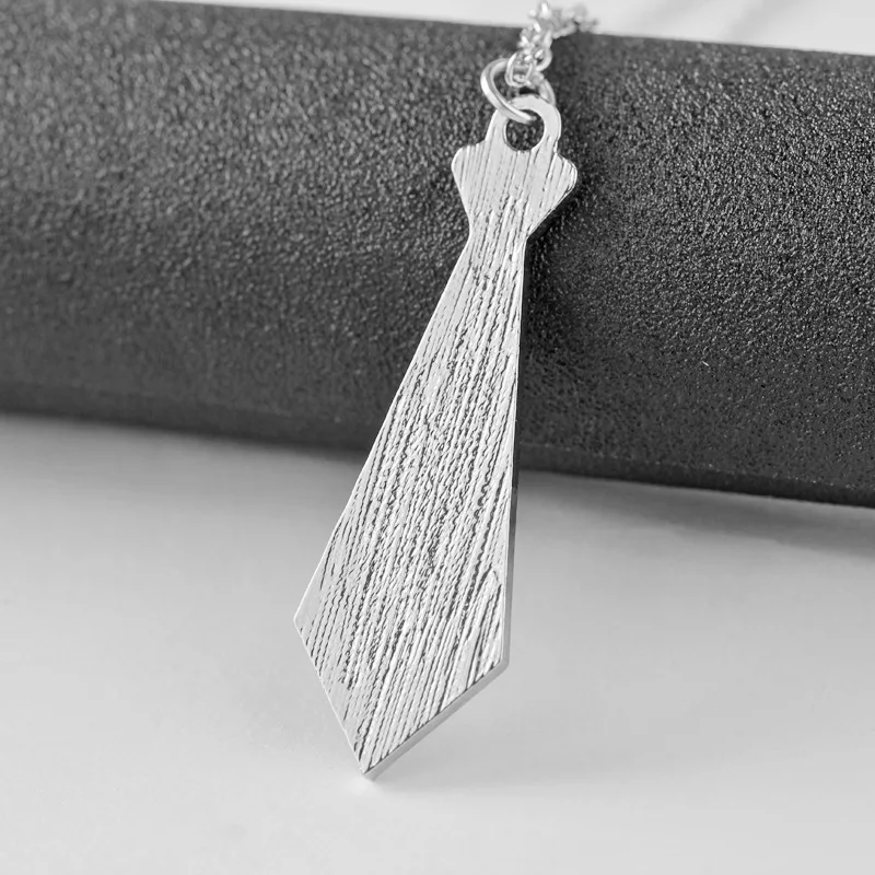 

Tie Necklace Pendant Vintage Enamel Alloy Jewelry For Women&Men Choker Chian