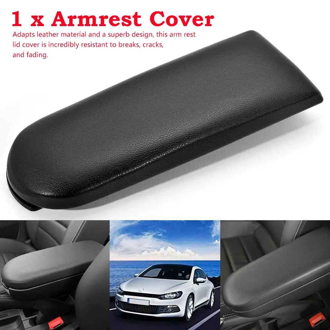 Подлокотник для центральной консоли кожаный подлокотник Volkswagen Jetta Bora Golf Beetle Skoda