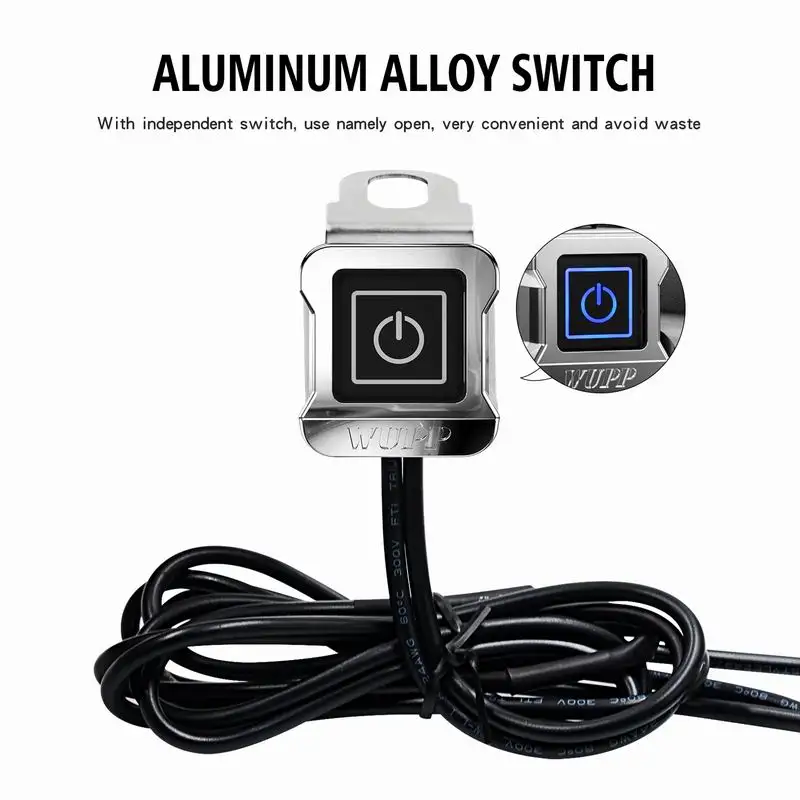 

12V LED Switch Waterproof Quick Chargers For GPS Phone Motorcycle Charger Motorbike Accessories Dual USB Fast Power Adapter